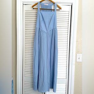 Kirundo Light Blue Sleeveless Maxi Dress w/ Pockets - S
